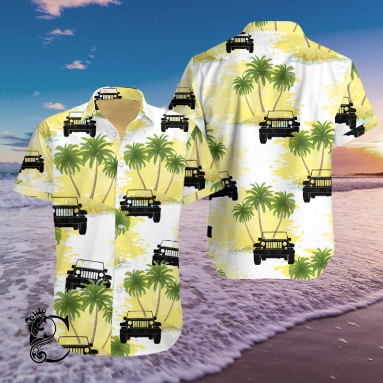 Tropical Simple Jeep Hawaiian Shirts