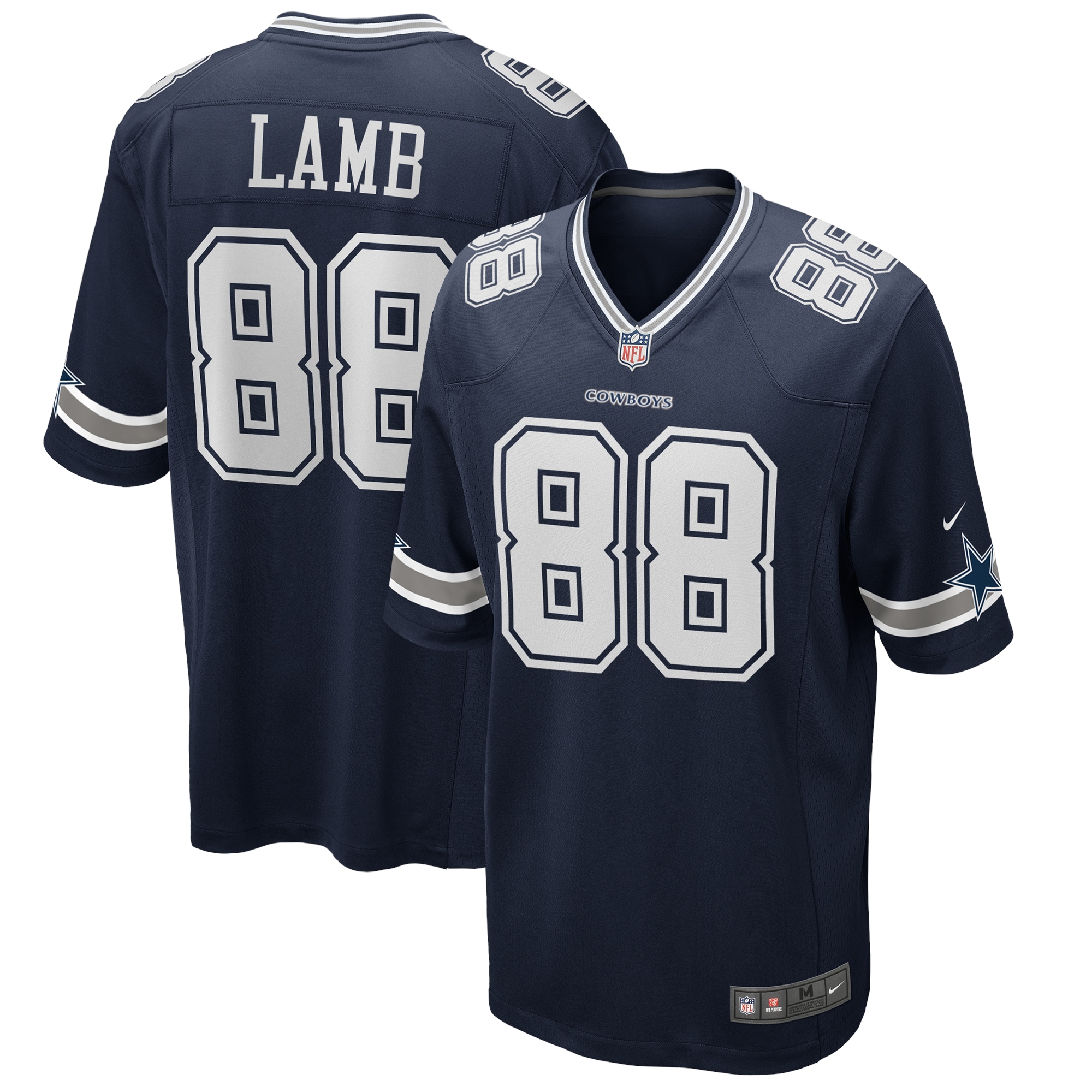 Men’s Dallas Cowboys CeeDee Lamb Navy Game Jersey