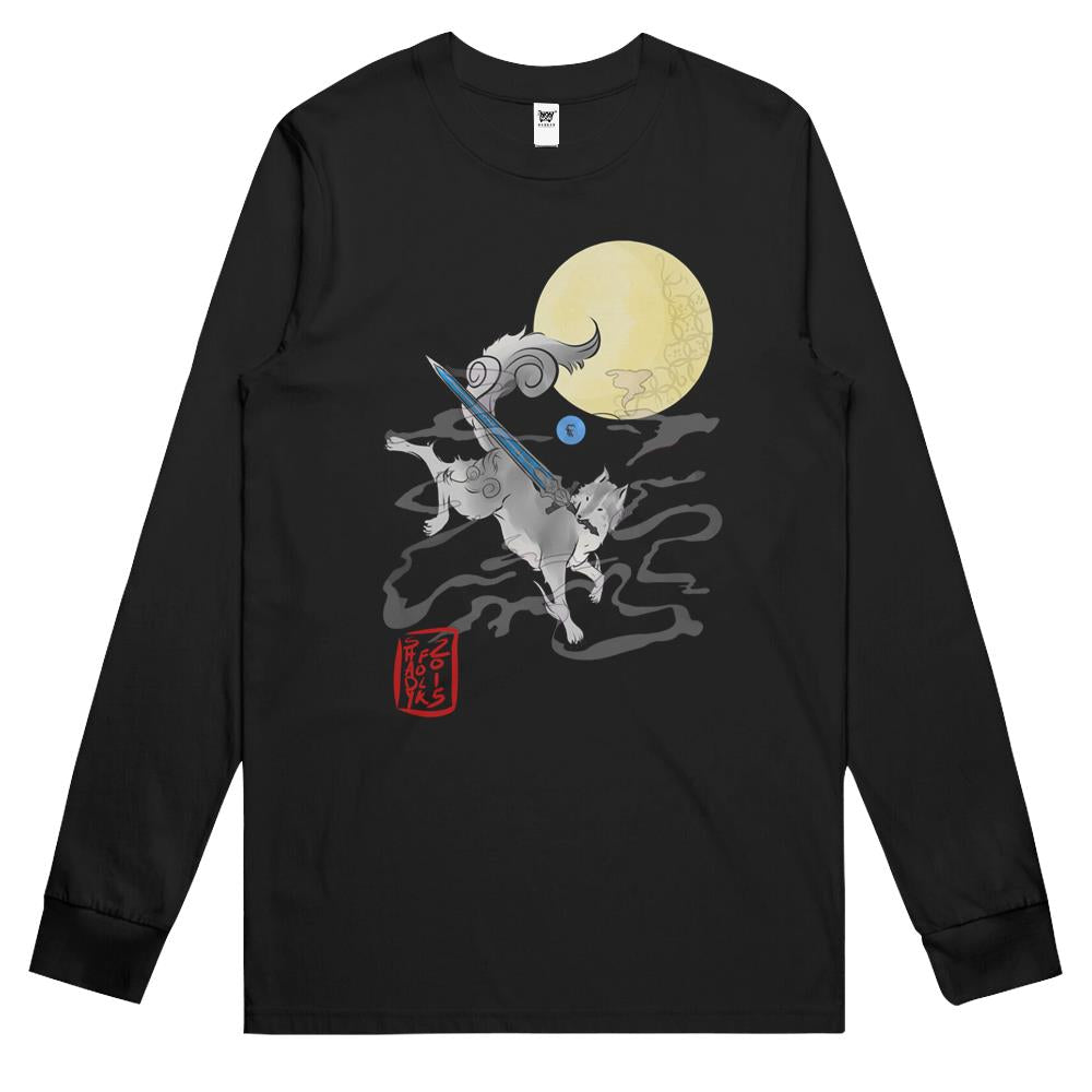 The Great Grey Wolf – Sifkami Long Sleeve T Shirts