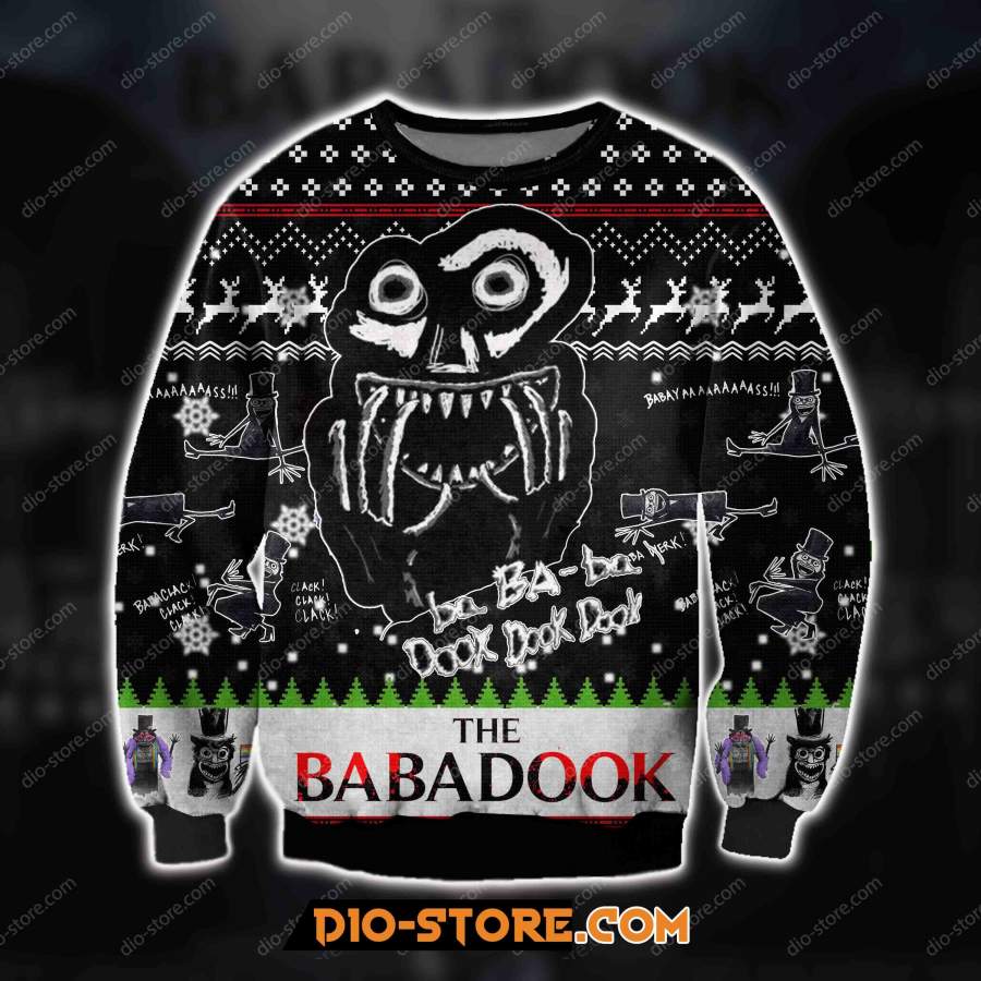 3D ALL OVER PRINT THE BABADOOK HORROR FILM UGLY CHRISTMAS SWEATER