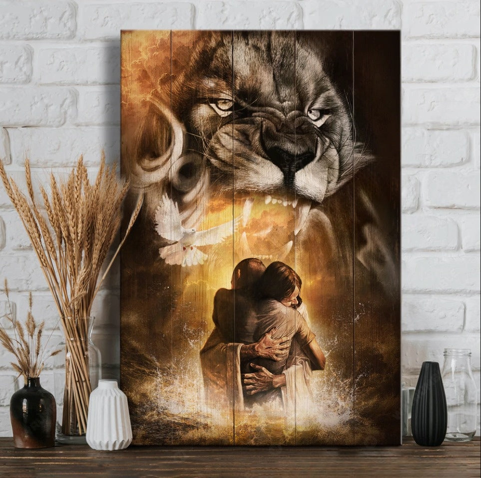 The Lion Of Judah God Save Me – Matte Canvas