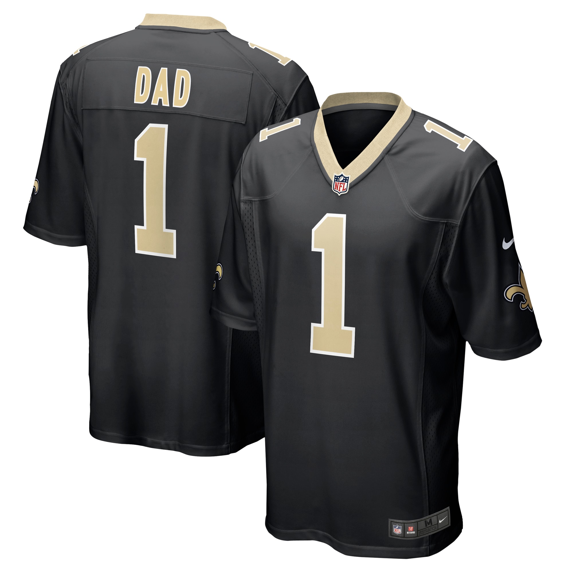 Number 1 Dad New Orleans Saints Game Jersey – Black