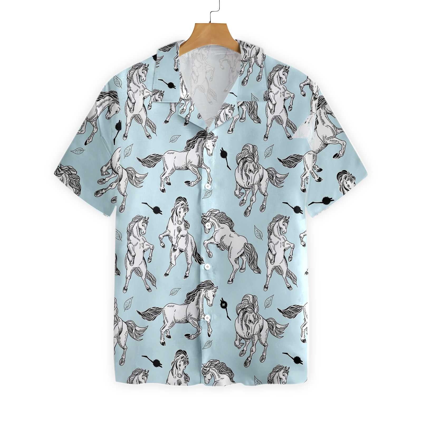 Horse Pattern All Printed Hawaii Summer Gifts For Men And Women Ha5841