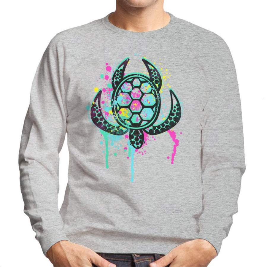 Turtle Soul Paint Splatter Men’s Sweatshirt