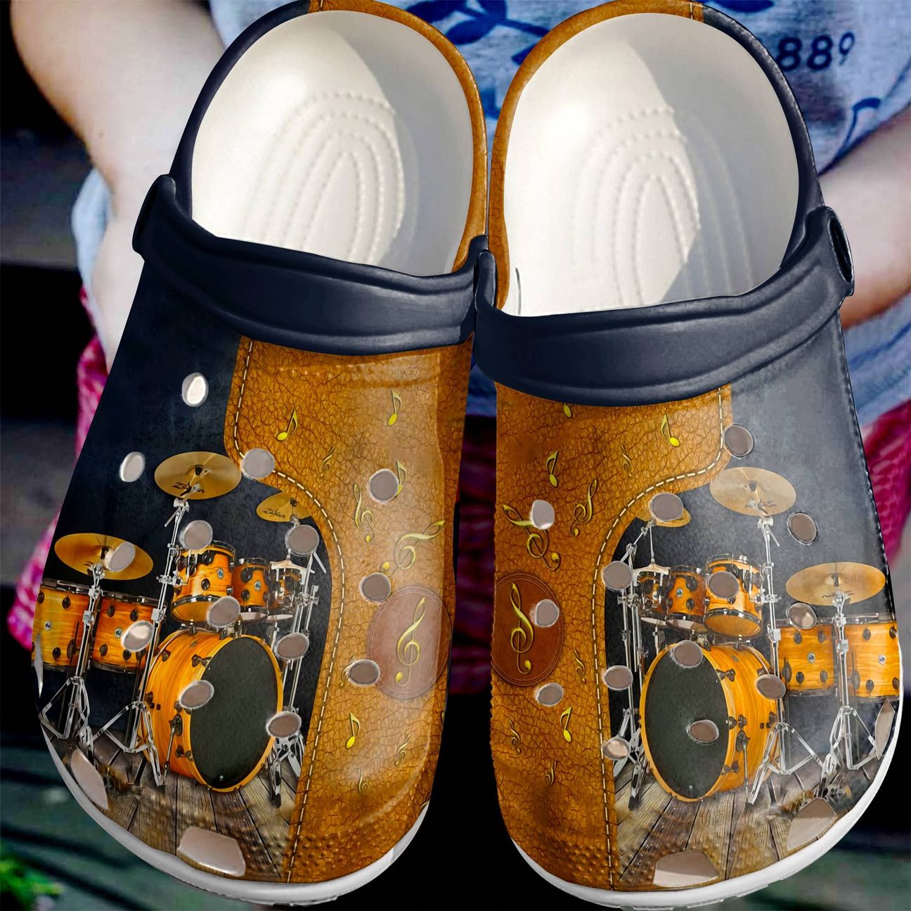 Drummer Personalize Clog, Custom Name, Text, Fashion Style For Women, Men, Kid, Print 3D Drummer