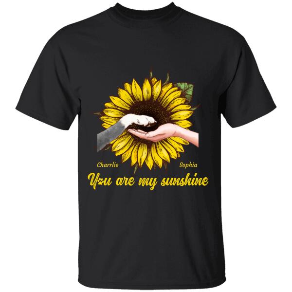 You Are My Sunshine Personalized Dog T-Shirt Ts-Nb810