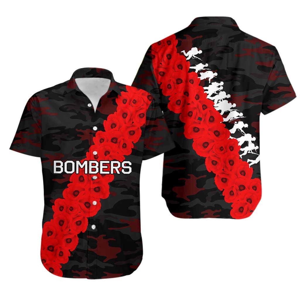 Bomber Hawaii Shirt Anzac Day Army Patterns Ha107959