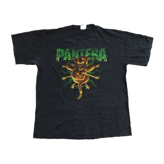 Vintage 90S Pantera The Great Southern Trendkill Metal Band Shirt Rock Band Shirt