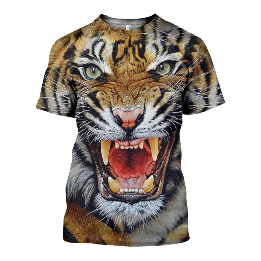 3D All Over Printed Tiger Shirts and Shorts