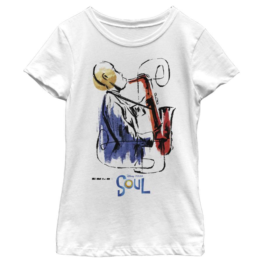 Soul Girl’s Watercolor Saxophonist  T Shirt