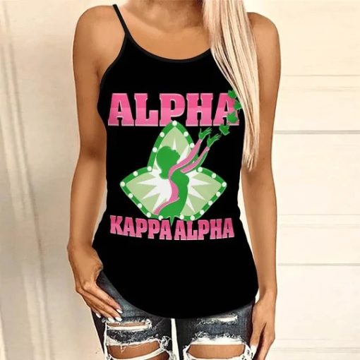 Alpha Kappa Alpha Cato Style Criss-Cross Tank Top