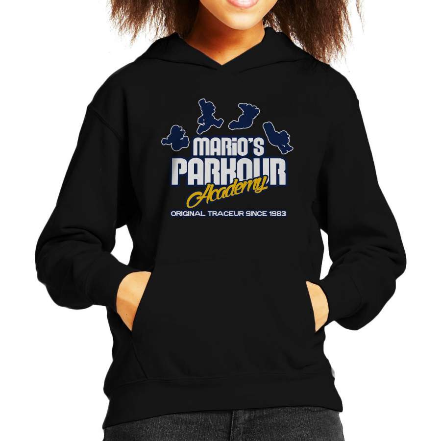Super Mario Odyssey Parkour Academy Kid’s Hooded Sweatshirt