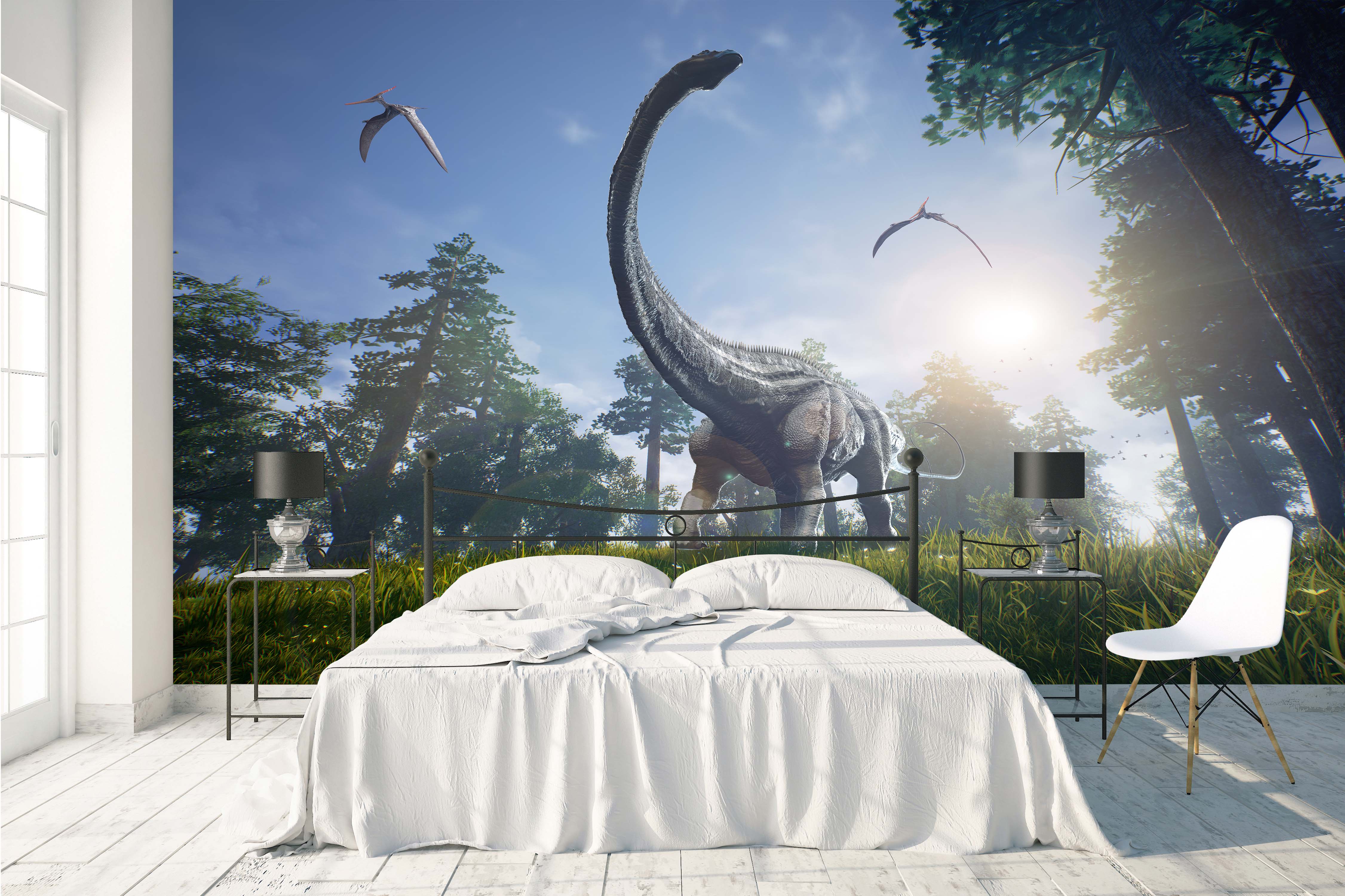 3D Jurassic Dinosaurs Wall Mural Wallpaper 23