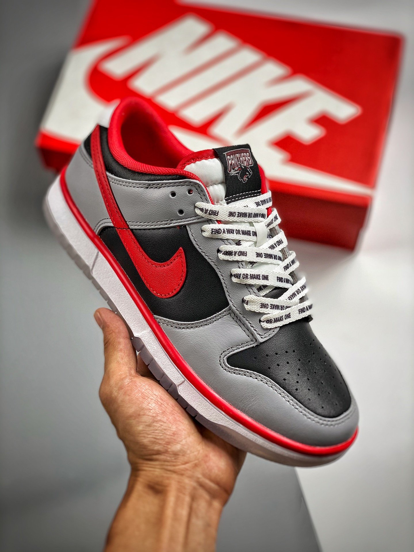 CAU x Nike Dunk Low BlackTeam Scarlet-Classic Charcoal DR6189-001 5341077