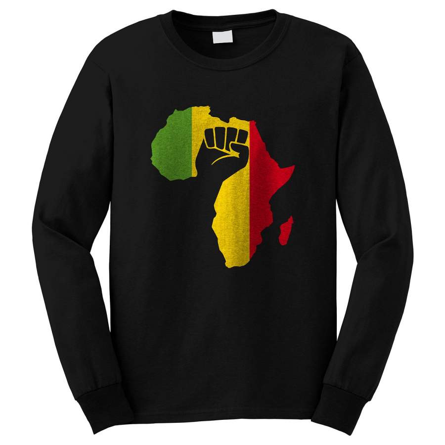 AFRICAN BLACK POWER FIST Long Sleeve T-Shirt