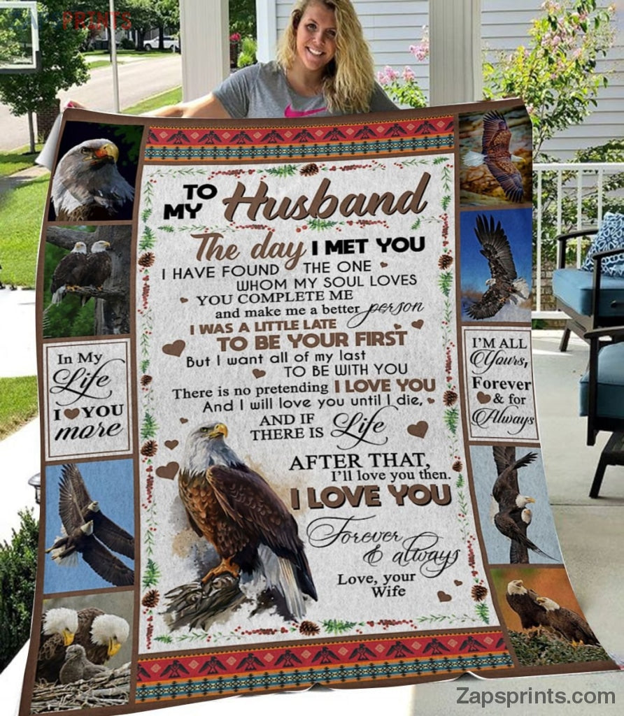 Gift For Husband – To My Husband – Eagle – You Are My Soul – Blanket