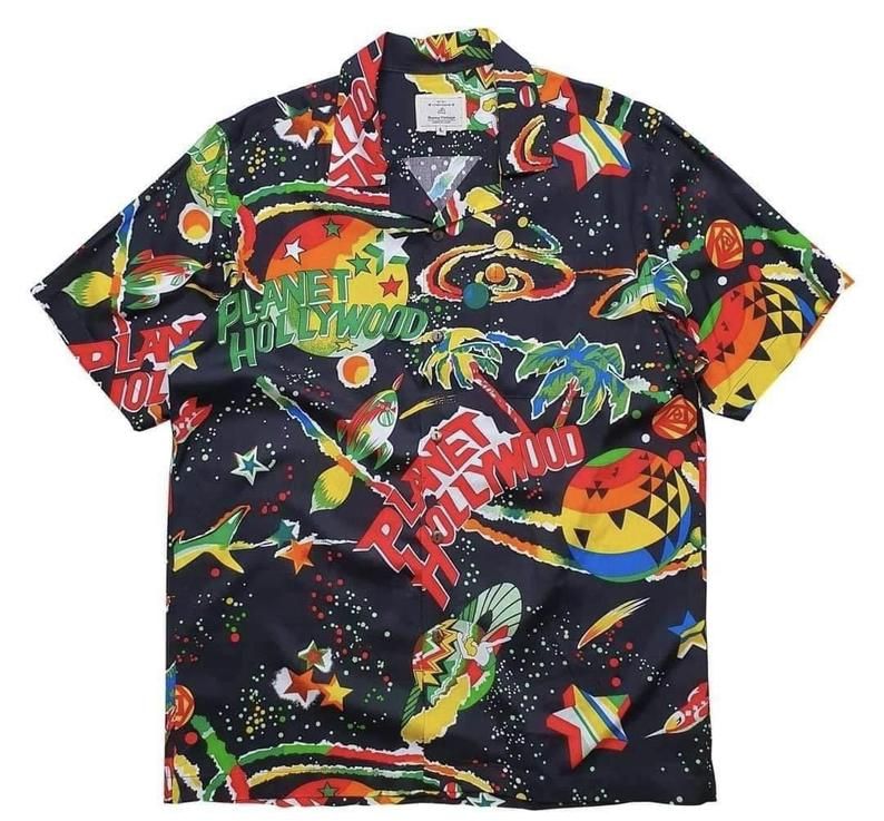 Planet Hollywood Multicolor Unique Design Hawaii Shirt Ha3638