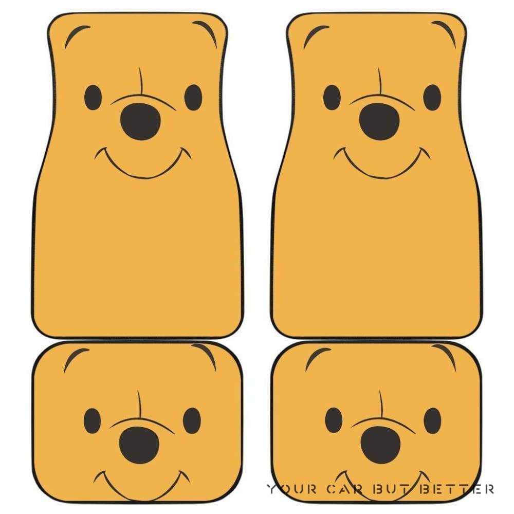 Pooh Hungry Face Disney Cartoon Car Floor Mats 173218 Personalized Car Seat Floor Mat Custom Print