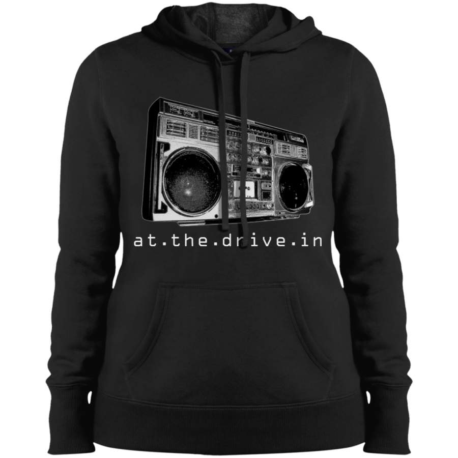 At The Drive In T Shirt Boombox Band Logo Ladies Pullover Hoodie