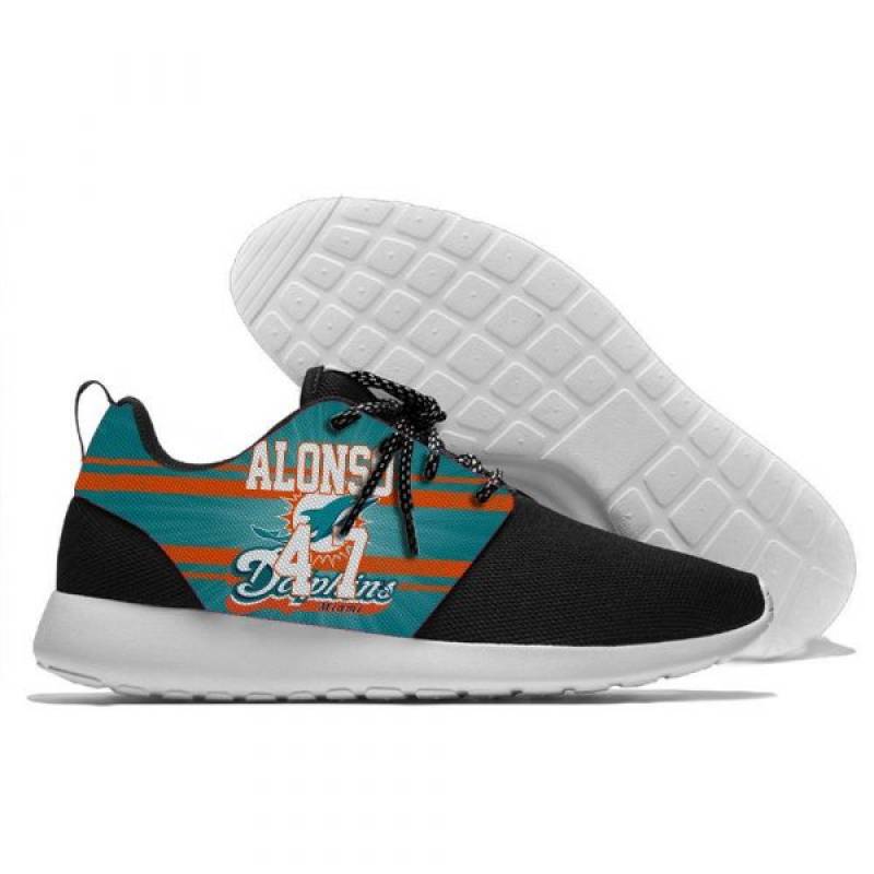 Kiko Alonso 47 – Mens And Womens Miami Dolphins Lightweight Sneakers, Dolphins Running Shoes