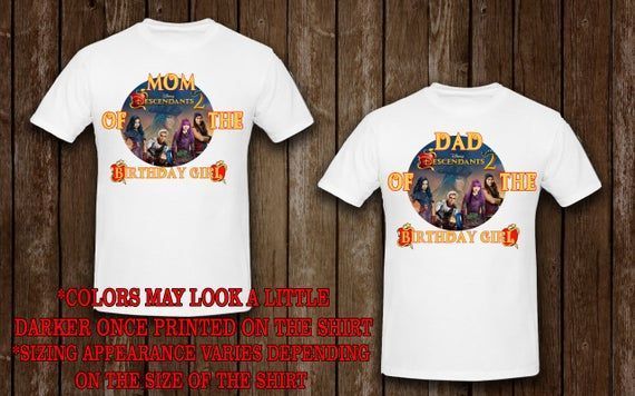 Family Shirts Descendants 2 Theme Mom And Dad Shirt