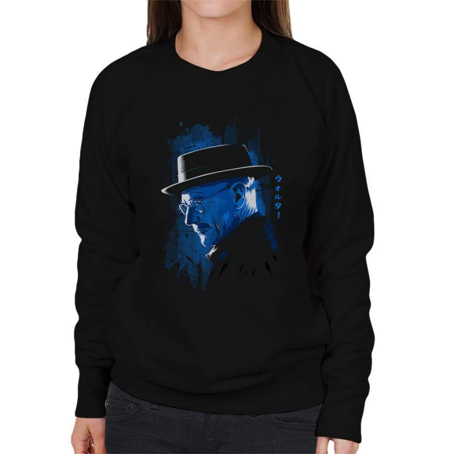 Walter White Blue Crystal Shadow Breaking Bad Women’s Sweatshirt