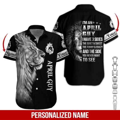 April Guy Custom Name Hawaii Shirt For Men Women Adult Ha17646