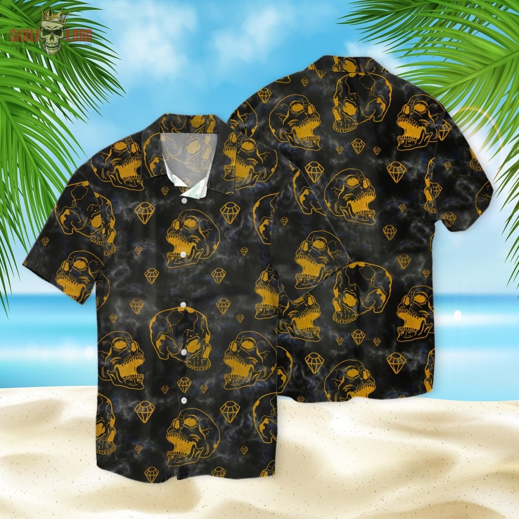 Golden Skull Hawaii Shirt Ha106663