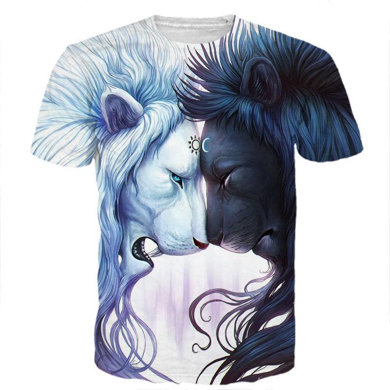 Yin And Yang Lion Shirt