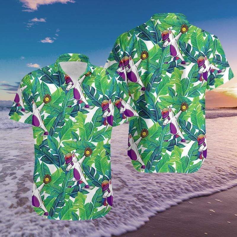 Shop From 1000 Unique Softball Unicorn Dabbing Pitch Perfect Tropical Hawaii Aloha Shirts Ha61169