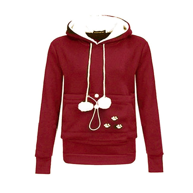 Cute Paw Cat Ear Hoodie - ReadingLLC