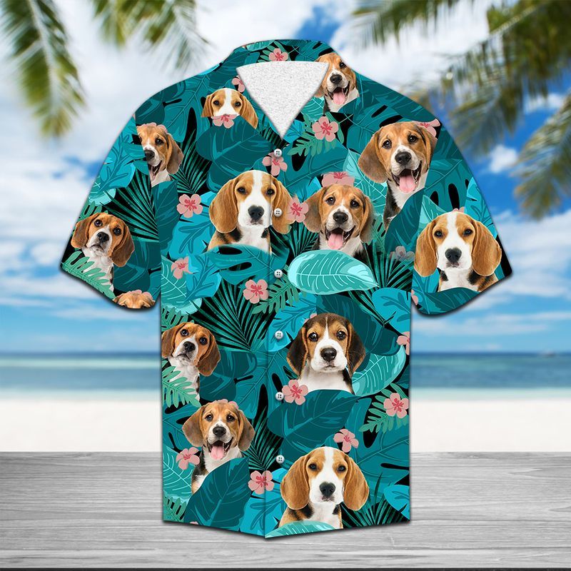 Beagle Blue Nice Design Unisex Hawaii Shirt For Men And Women Ha108423