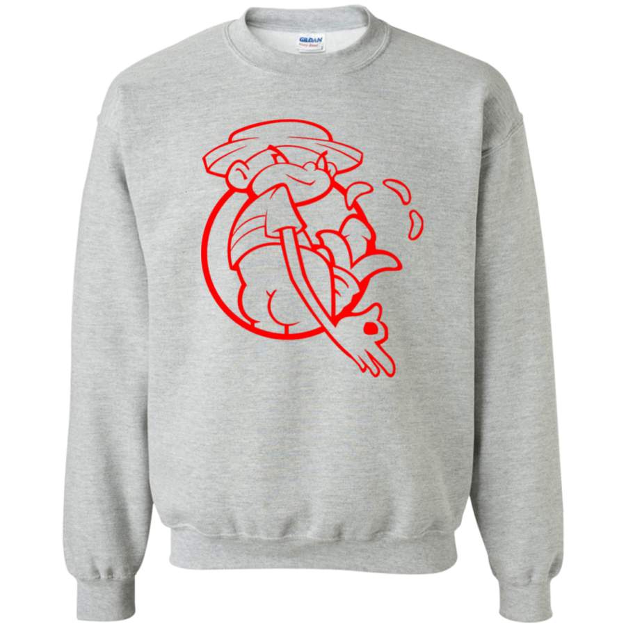 AGR Johnny Chimpo the Naughty Monkey Crewneck Pullover Sweatshirt