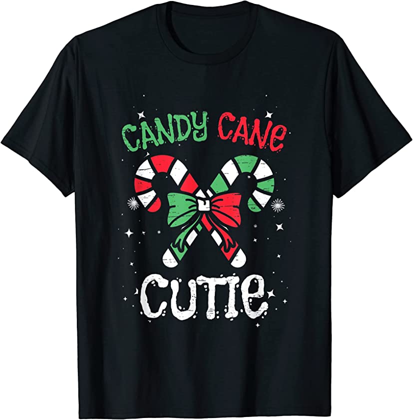 Candy Cane Cutie Sweet Christmas Season Holidays Santa Xmas T-Shirt