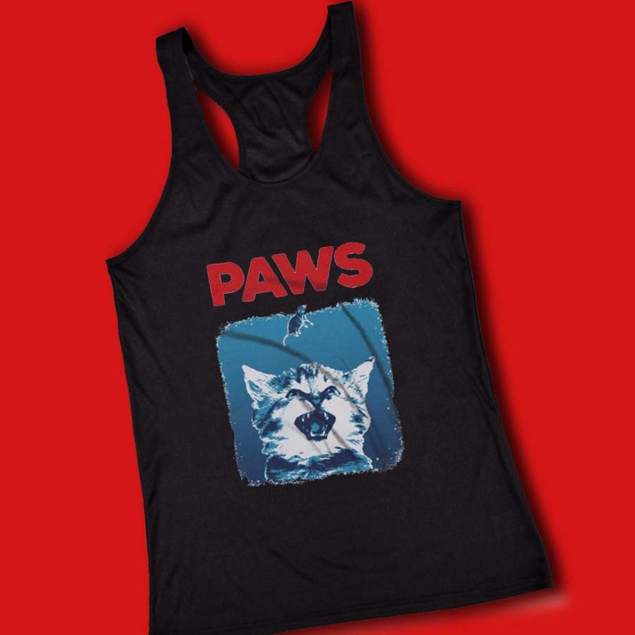 Cat Kitten Parody Jaws Women’S Tank Top