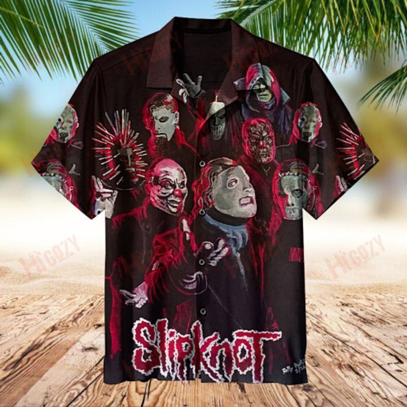 Slipknot Band For Man And Woman Print Short Sleeve Hawaii Shirt Ha9483