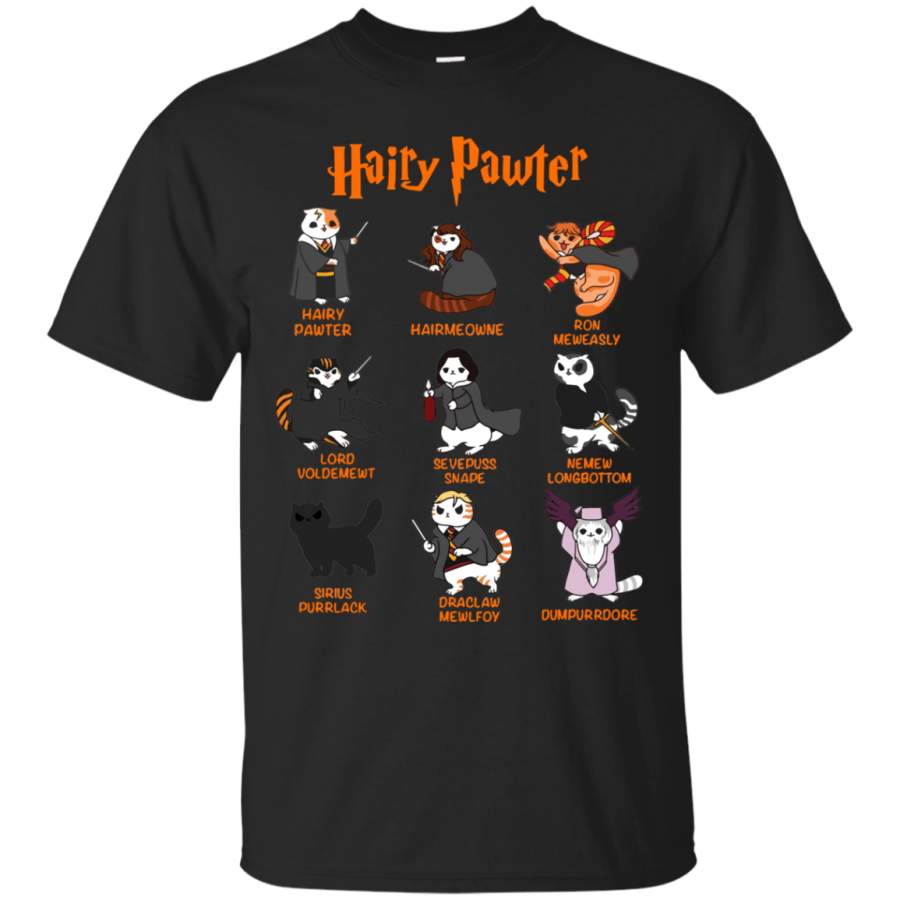 Vintage Funny Hairy Pawter – For Cat Lovers Men/Women T shirt