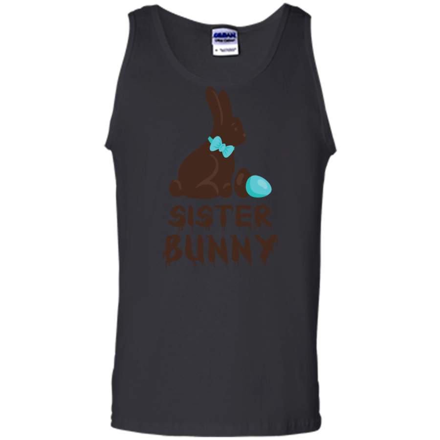 Chocolate Easter Sister Funny Bunny Family Couples T Shirt Tank Top