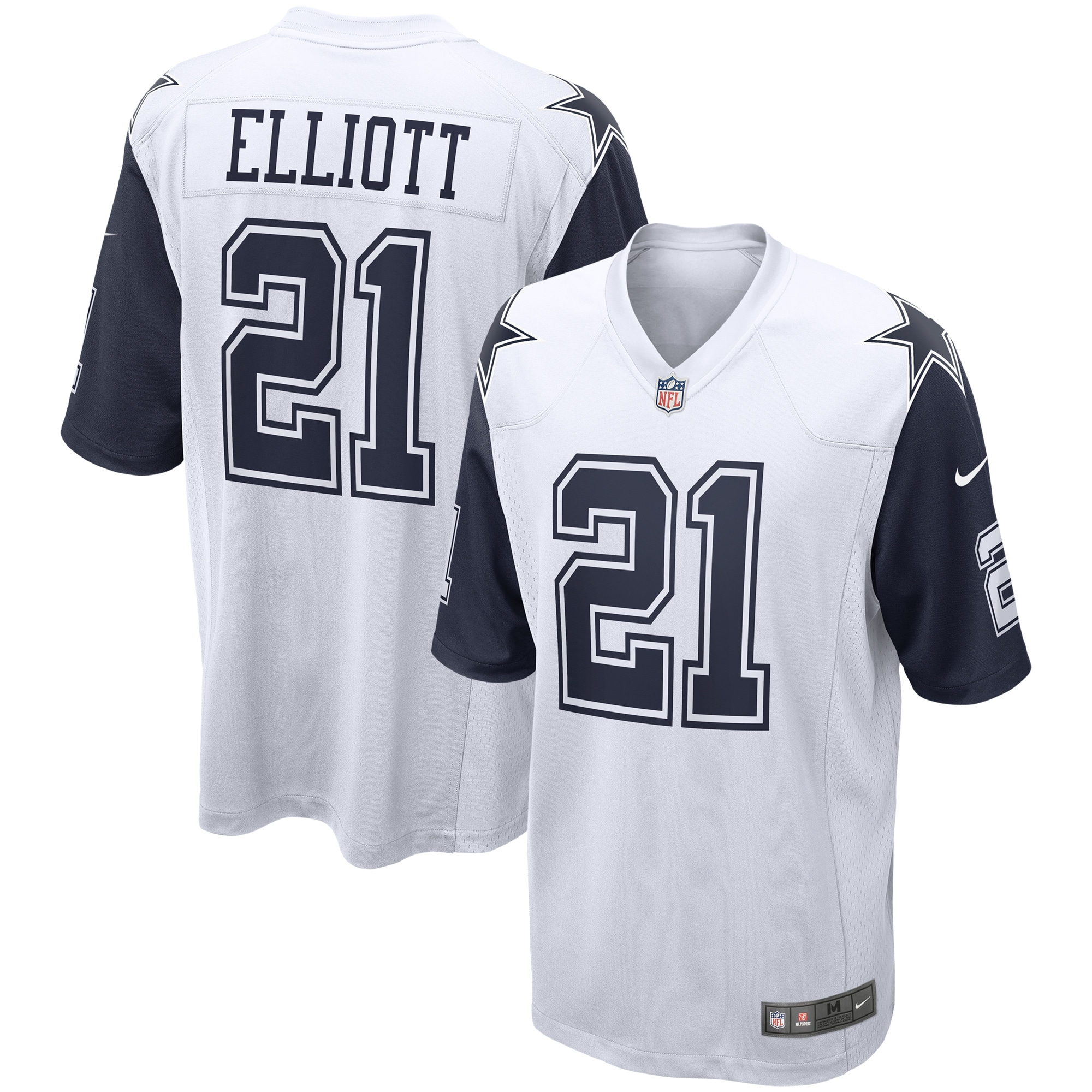 Ezekiel Elliott Dallas Cowboys Alternate Game Jersey – White