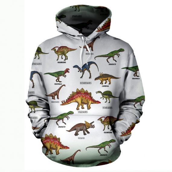 3D Dinosaurs Unisex Hoodie