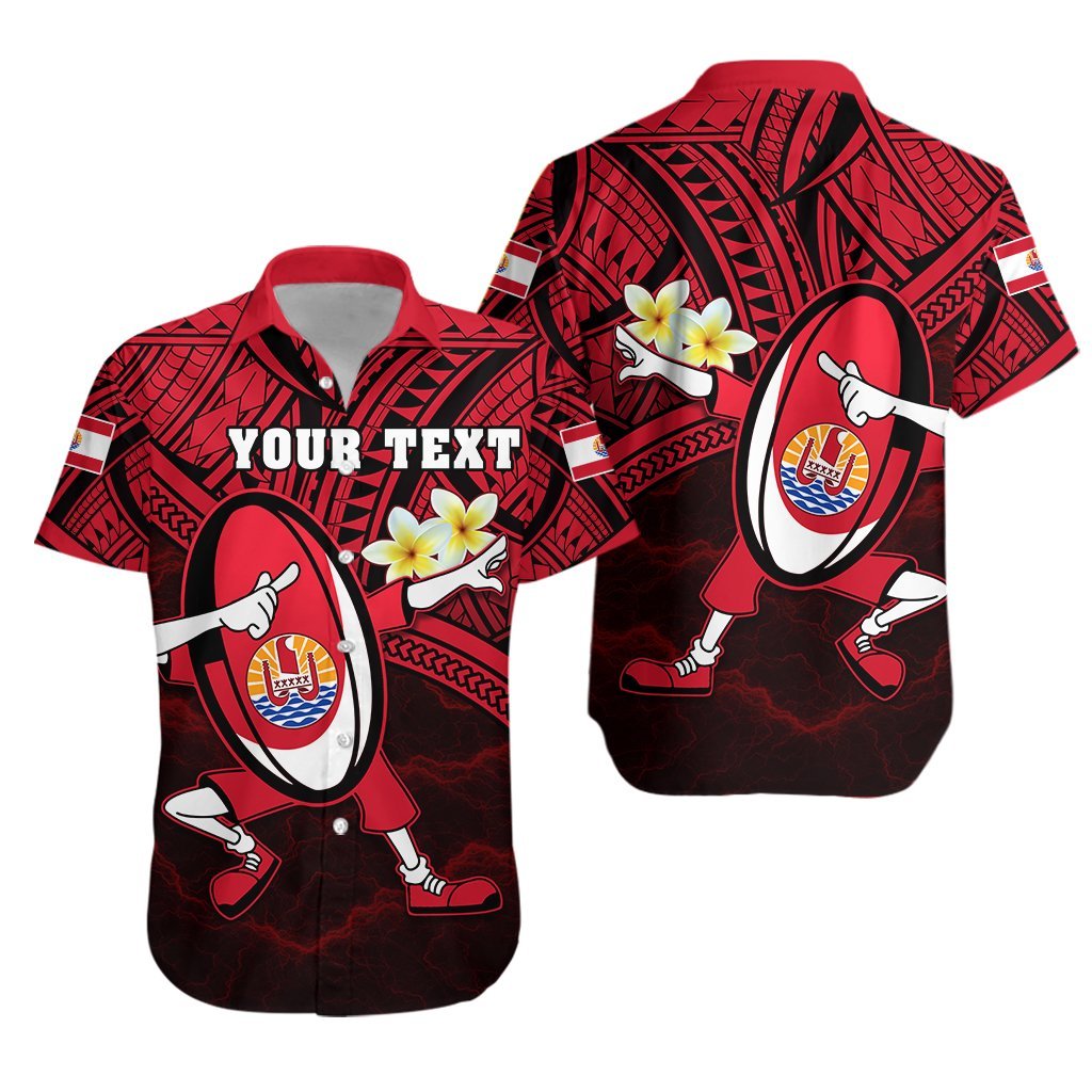 (Custom Personalised) Tahiti Rugby Hawaiian Shirt Hoodie Dab Trend Creative