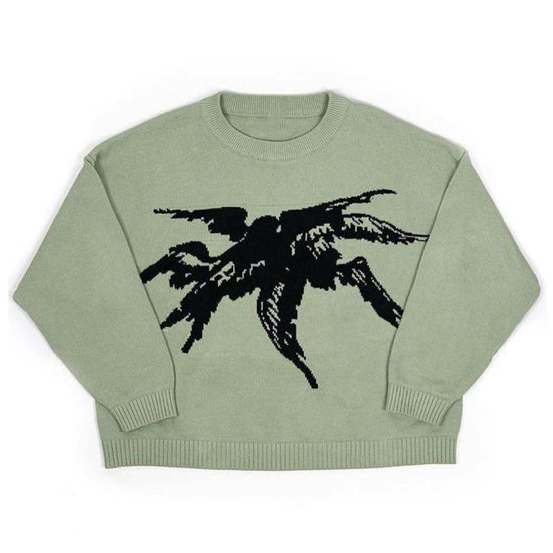 Harajuku Sweater Women Gothic Vintage Ripped Grunge Streetwear Long Sleeve Top Korean Oversize Hip Hop Y2K Clothes Pullover Alx Men/Women Shirtspotlight
