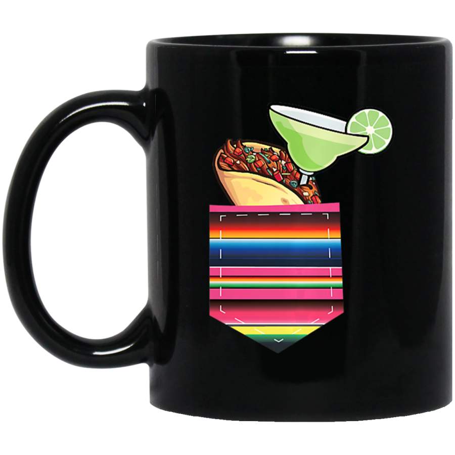 Womens Margarita And Tacos Serape Pocket Party Mamacita Coffee Mug