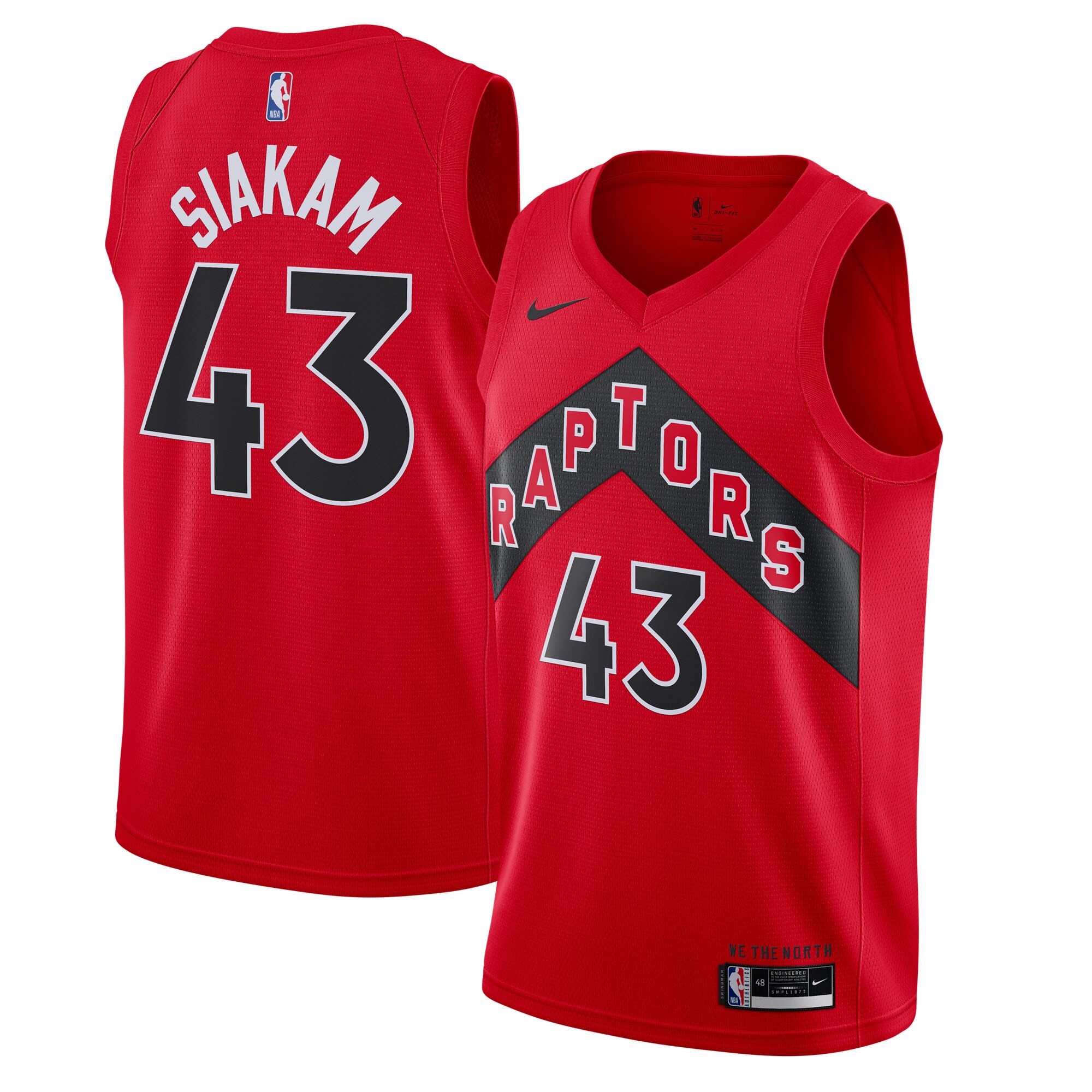 Pascal Siakam Toronto Raptors 2020/21 Icon Swingman Jersey – Red