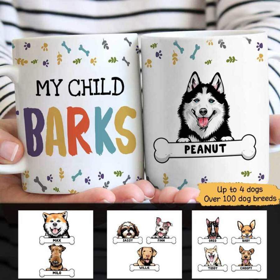 My Children Bark Personalized AOP Mug