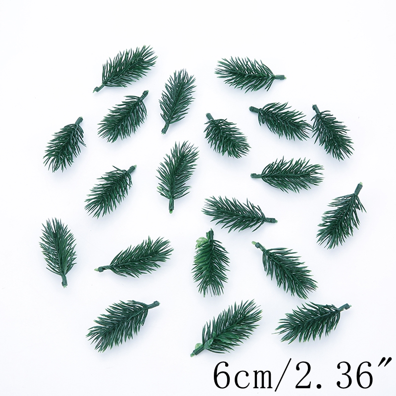 10PCs Mini Artificial Pine Needle DIY Artificial Flowers Celebration Weeding Decoration Gift Candy New Year Christmas Decoration alx