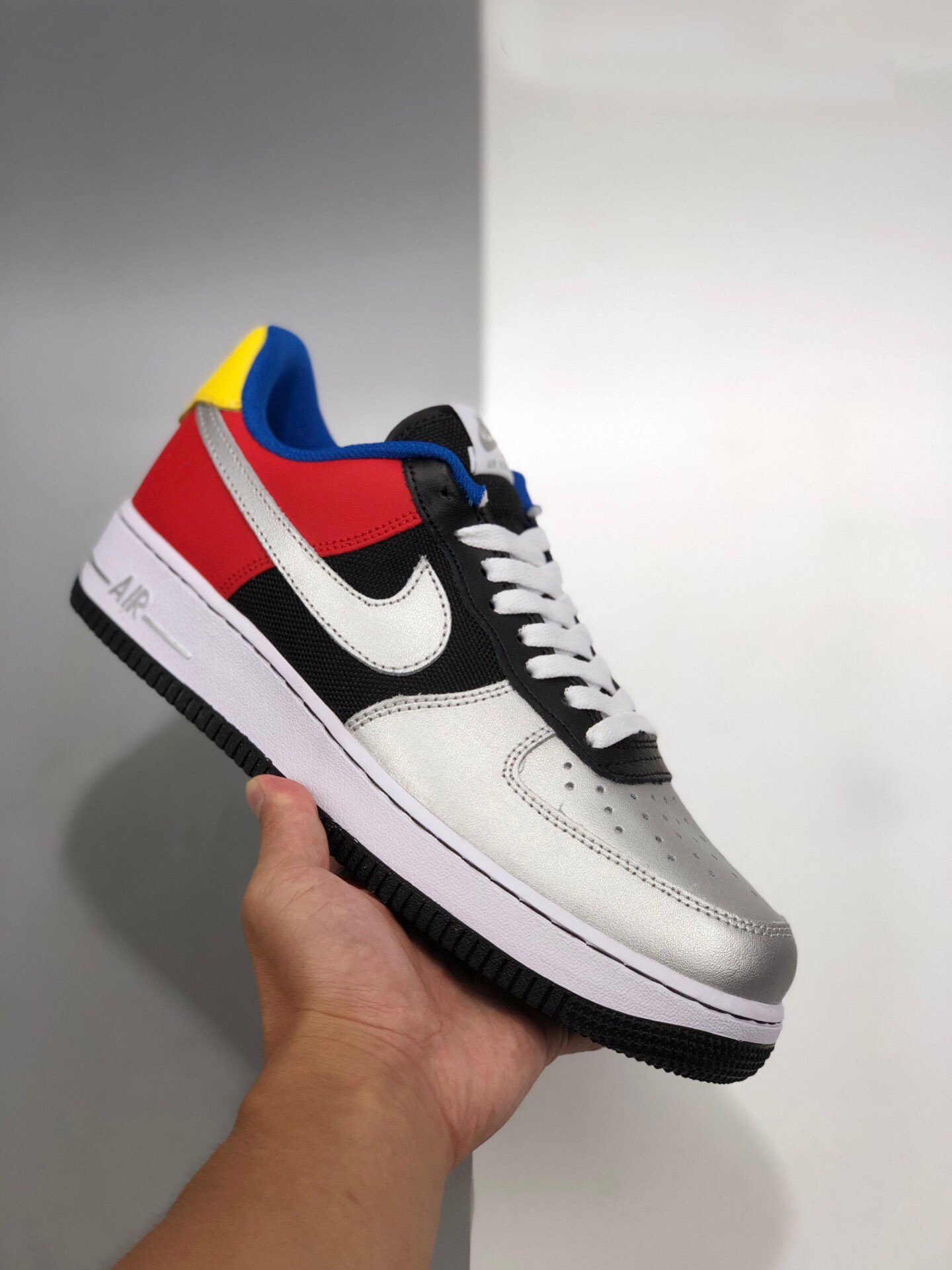 Nike Air Force 1 Low Olympic BlackMetallic Silver-Chie 5340407