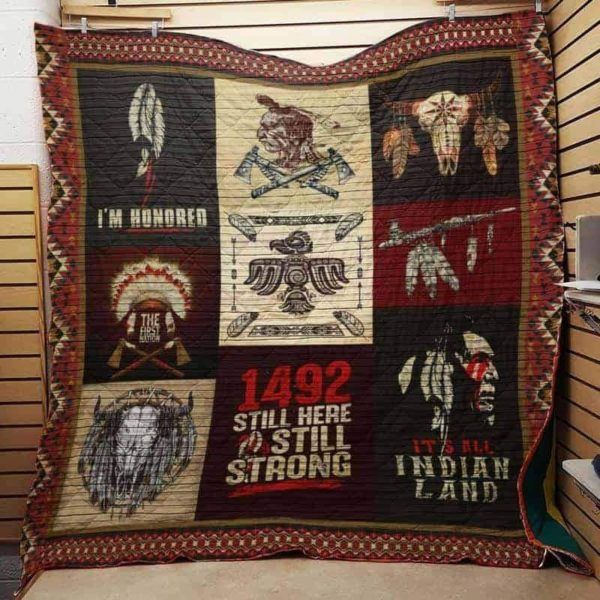 Native American J1103 84o32 3D Quilt Blanket HGM17