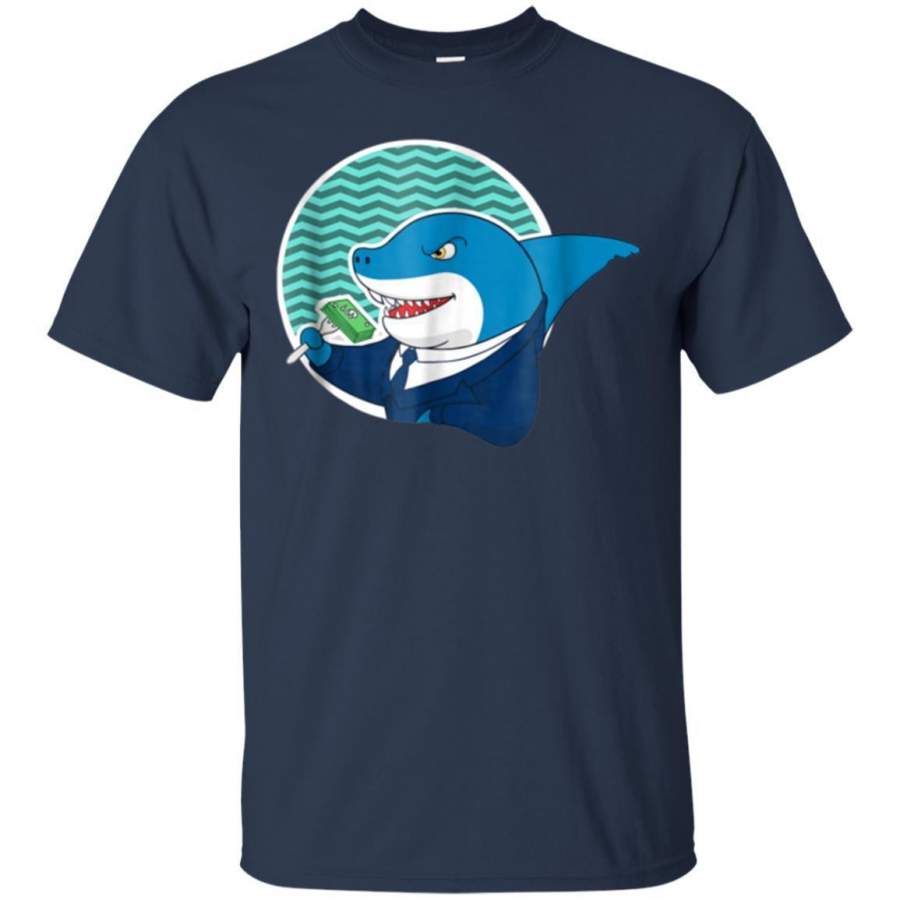 AGR Business Shark Eating Money Tshirt Men Women Kids Jaq T-shirt