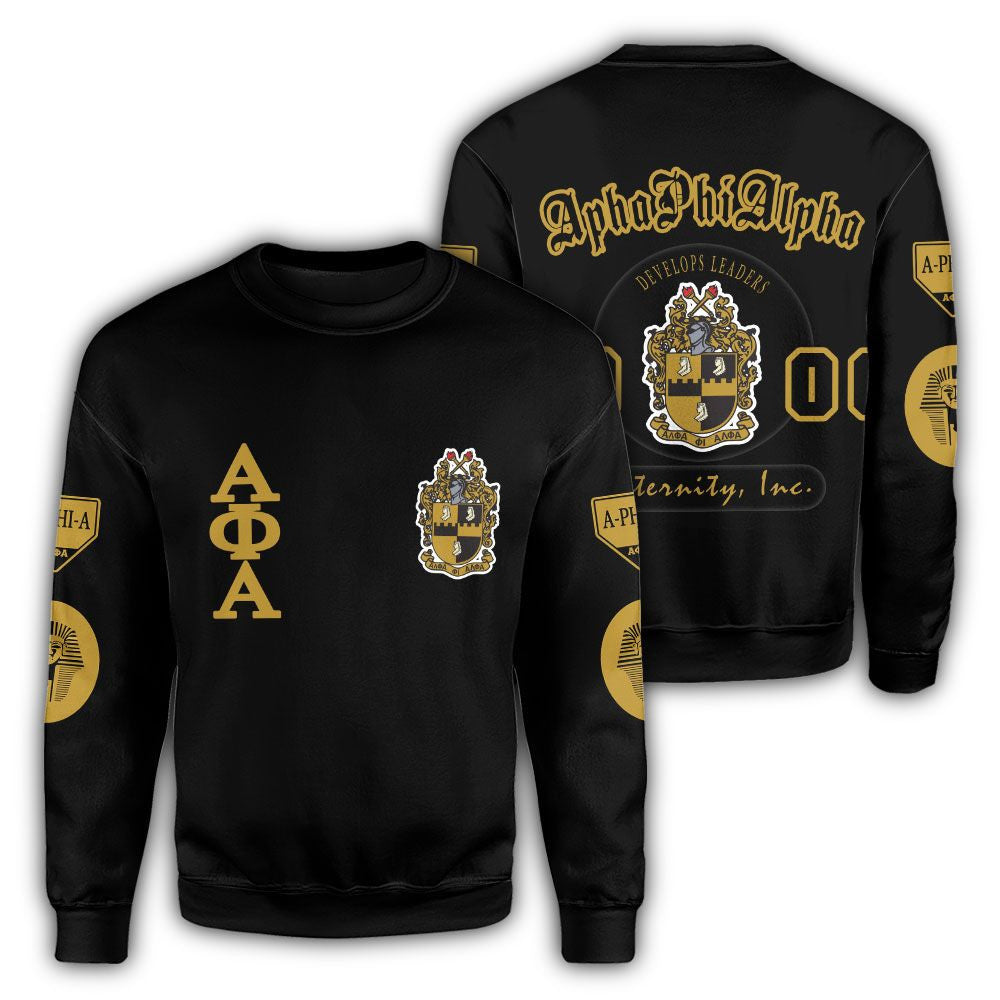 Fraternity Sweatshirt – Shield Of Alpha Phi Alpha 1906 Crewneck Sweatshirt